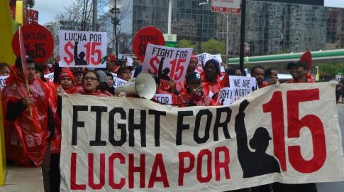 National Fight for $15 Protest in Oak Brook (TODAY)