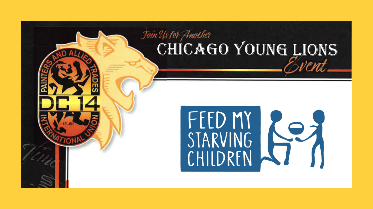 Chicago Young Lions Event - Feed My Starving Children