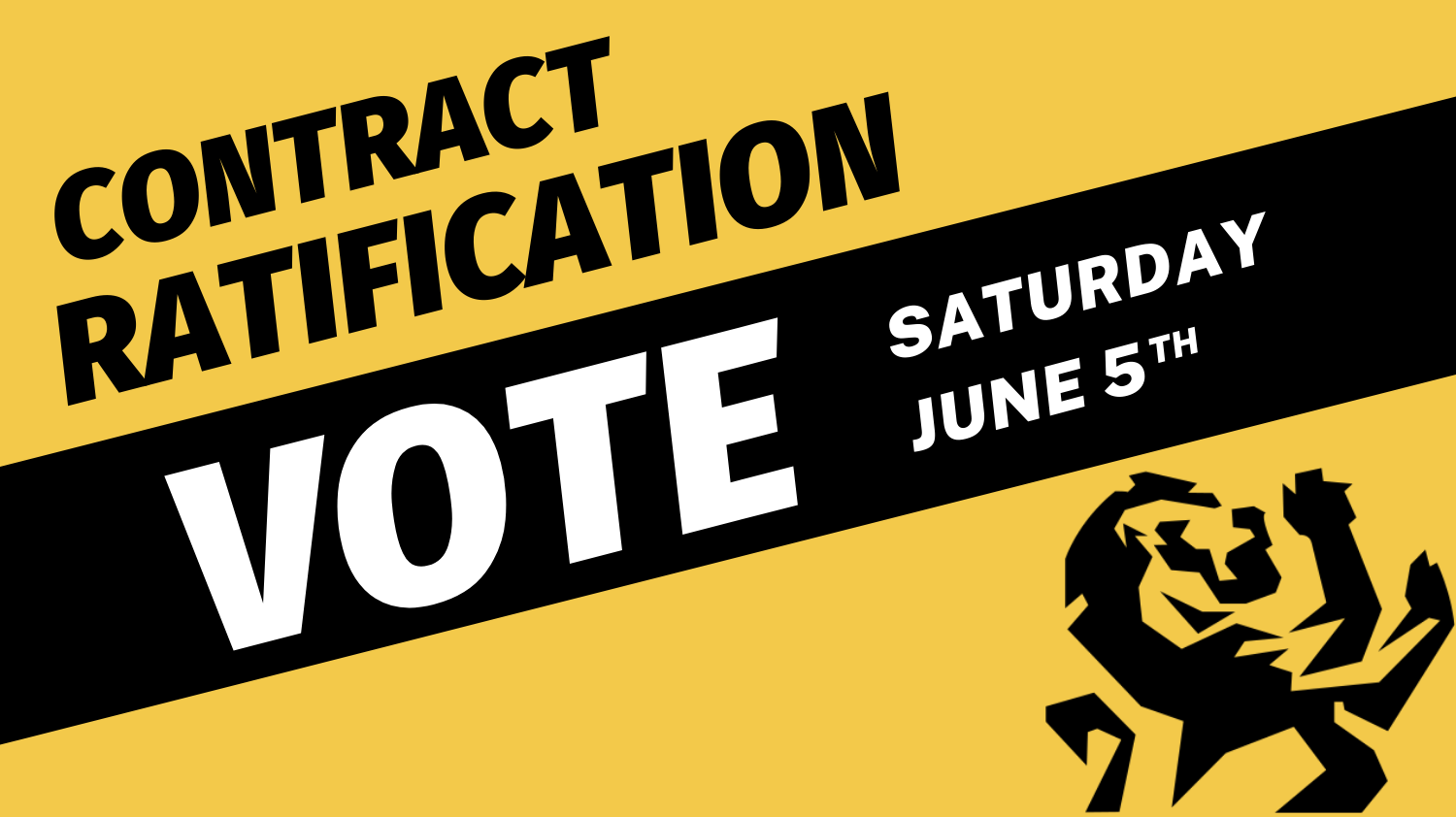 Notice of Contract Ratification Vote