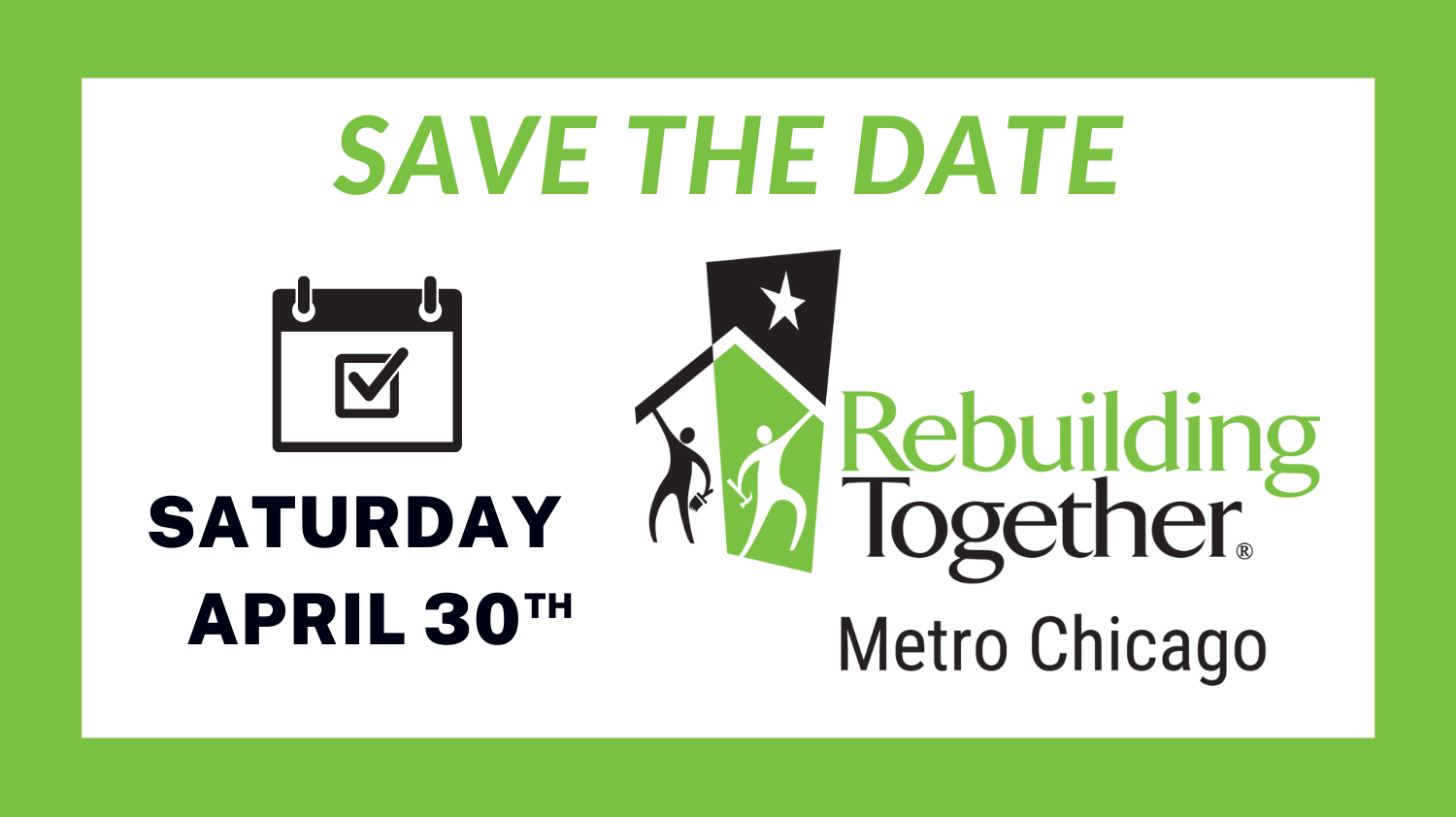 Save The Date - Rebuilding Together® Metro Chicago