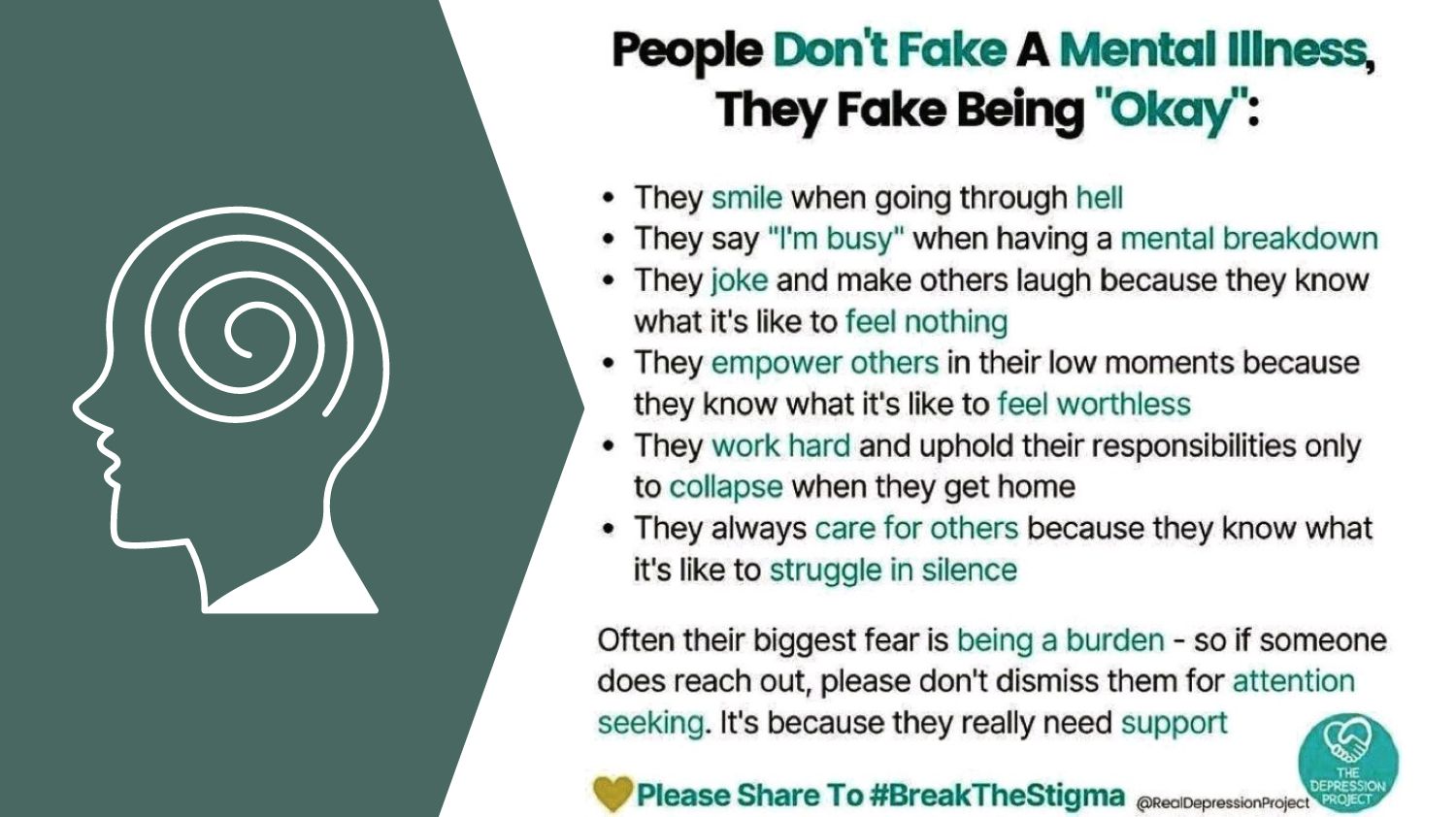 People Don't Fake A Mental Illness, They Fake Being "Okay":