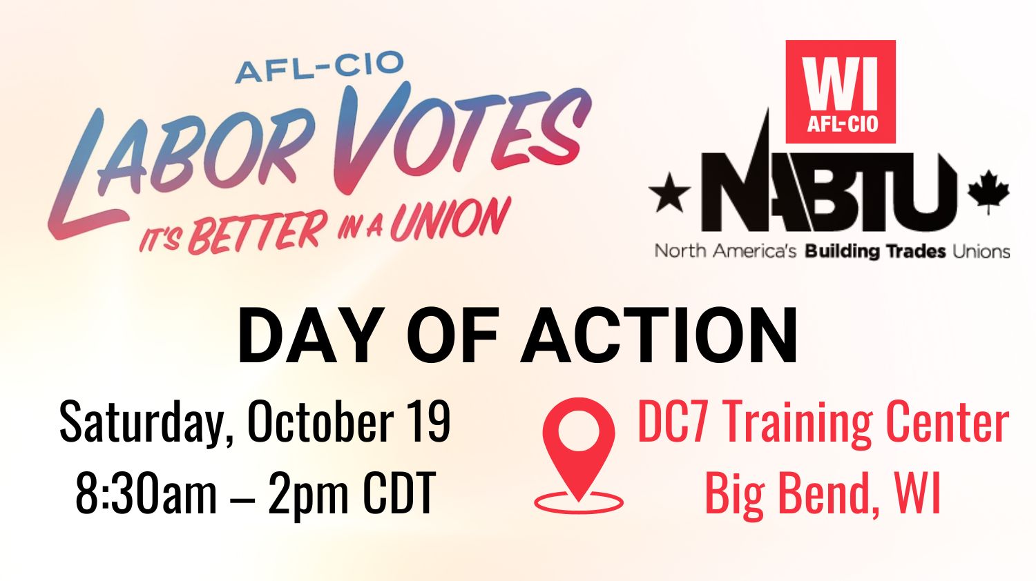 WI North American Building Trade Unions Day of Action