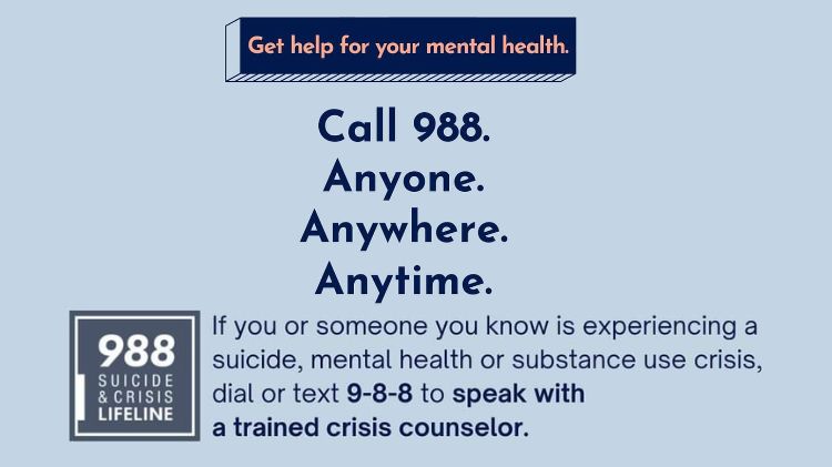 Get help for your mental health.