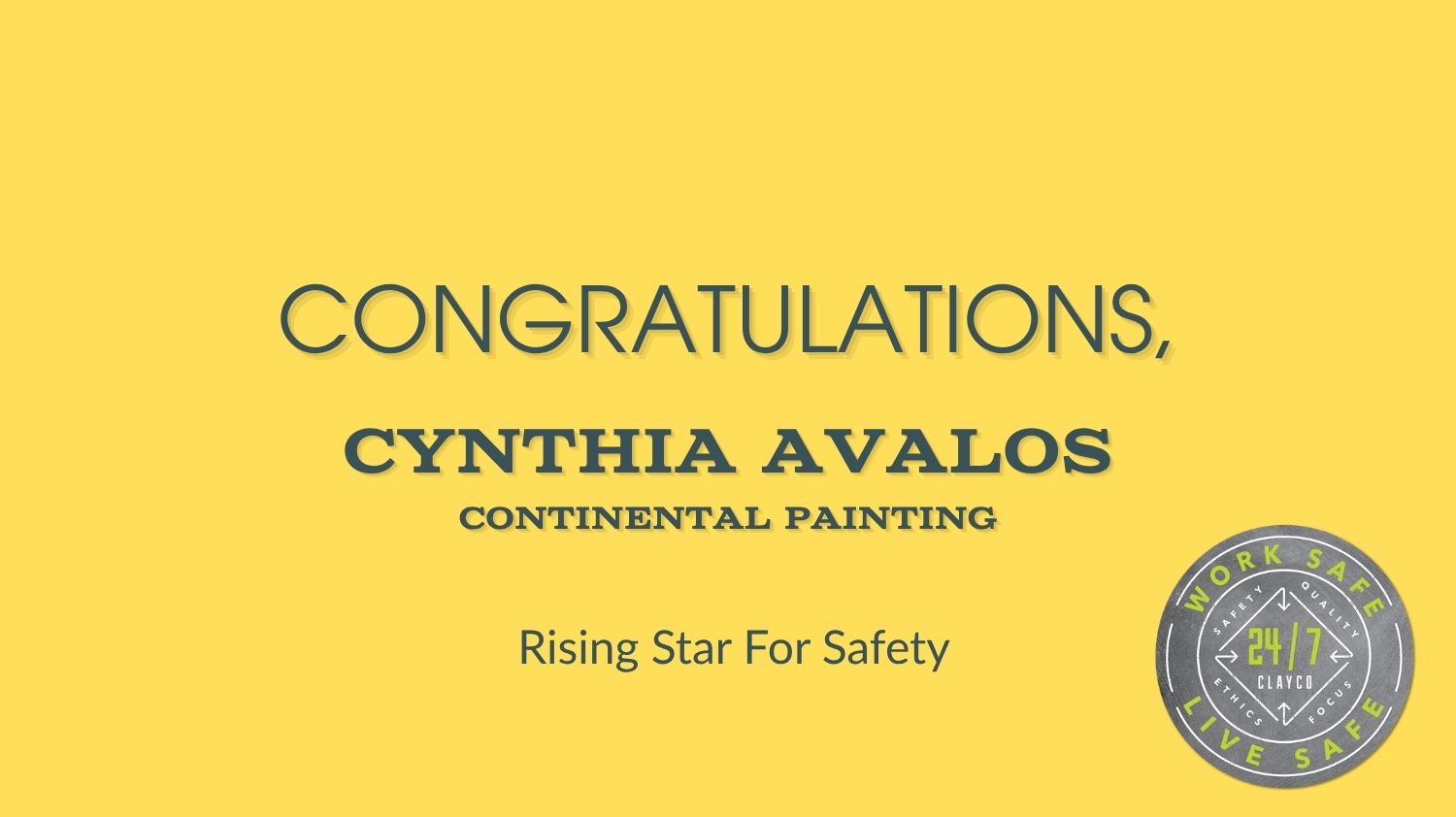 Rising Star for Safety - Cynthia Avalos